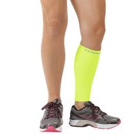 Zensah Calf/Shin Splint Compression Sleeve (singe sleeve), Neon Yellow, X-Small/Small
