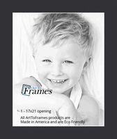 17x21 Smooth Black / Black Custom Mat for Picture Frame with 13x17 opening size (Mat Only, Frame NOT Included)