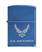 Zippo US Air Force Label Pocket Lighter, Cerulean