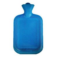 Premium Classic Rubber Hot Water Bag, Winter Hand Warming Water Bottles, Great for Pain Relief, Hot and Cold Therapy (Blue/XL)