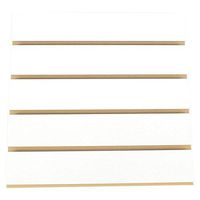 KC Store Fixtures A01104 Slatwall Melamine, 4' x 8' x 3" Oc, White (Pack of 5)