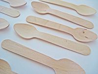 Mini Wooden Spoon | 100 Ct | Disposable Cutlery Silverware