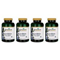 Swanson Lecithin Non-GMO 1200 Milligrams 90 Sgels (4 Pack)