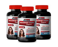 Eye Vitamins maximiun Strength - Maximum Vision Support 925MG - with Lutein - quercetin dihydrate Capsules - 3 Bottle 180 Capsules