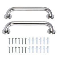 DaoAg 2Pcs Grab Bar Stainless Steel Grip Handle Bath Bathroom Grab Bar Safety Metal Grab Bar for Bathtubs and Showers