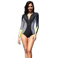 Meidexian888 UV Protection Surfing Swimsuit,Rash Guard Long Sleeve Zip Surfing Swimsuit Swimwear Bathing Suit (Multicolor, M)
