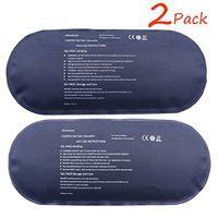 Pain Relief Flexible Ice Pack for Injuries Hot Cold Therapy Reusable Gel Pack/Heat Wrap - Great for Back, Waist, Shoulder, Neck, Ankle, Knee and Hip (2 Pack) (Large-NavyBlue)