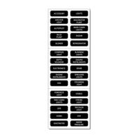 BLUE SEA SYSTEMS BS-8039 / Large Format Extended Label Kit (120 Labels) DC Panel Extended, MFG# 8039