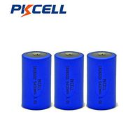 Pkcell C Size C Cell 3V CR26500 5400mAh Li/MonO2 Battery,3 Packs