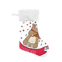 Personalized Christmas Stocking Preschool Children's Valentine's Day Songs Santa Xmas Tree Decor Socks Gift Kids Fireplace/Restaurant/Hotel/Club/bar