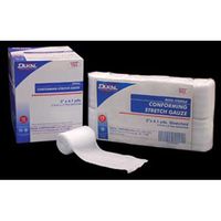 Dukal Conforming Stretch Gauze, Non-Sterile, Clean, 2" W x 4.1 yd. L (12 Bags of 8) (Pack of 96)