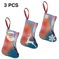 Santa Claus Snowman Christmas Figure Decoration Sunset Birds Doves Sea Cool for Funny Xmas Party