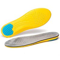 EVA Elastic Shoe Insoles Men Women Memory Foam Breathable Sports Function Insoles Sport Insert for Men and Women Heel Cushion Pad (Women US:4.5-8)