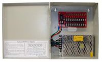 9 Channel DC Power Supply Box for Security Cameras 12 VDC, 10 Amp