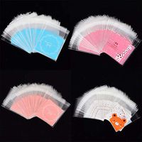 NUOMI Self Adhesive Cookie Bags for Gift Giving 400 Count Cute Treat Bags DIY Candy Bakery Cellophane OPP Packing Bags, Thank You