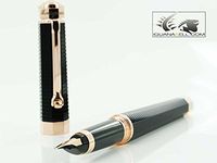 Montegrappa NeroUno Linea Red Gold Broad Point Fountain Pen - ISNRC5AC