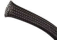 1" Black No-Fray Mesh Sleeving - (25 ft. spool)
