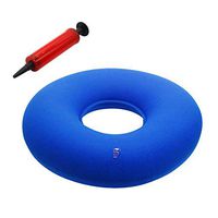Round Cushion, Donut Inflatable Pillow with Hemorrhoid Pillow Pump - Lumbar Support Pillow Case Home Decorations, for Easter Day Blue