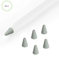 ZALU Compatible with Apple Pencil Tips Replacement for 2nd Gen, Silicone Nibs Cover Writing Protection for iPad Pencil (Grey)