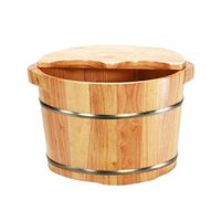 Footbath，Wooden Barrel, Pedicure Barrel，Solid Wood Foot Basin，Foot Spa Wooden Tub，Solid Wood Foot Soaking Barrel，Thicken Wooden Tub (Size : 26cm)
