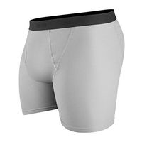 3KB Men's Performance Boxer Briefs Commando Style, Slate Grey, Size: Medium - 3 Pk