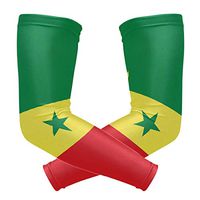 Senegal Flag 1 Pair UV Protection Cooling Long Sports Arm Sleeve