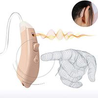 Sound Amplifier-Noise Cancelling Digital Hearing Function, Suitable for Adults, Seniors, Gift Box Packaging, 500 Hour Battery and Hearing Aid Cleaning Brush