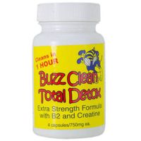 BUZZ CLEAN TOTAL DETOX CLEANSER UNFLAVORED FLAVOR 4 CAPSULES