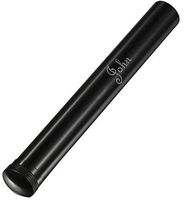 Personalized Rangpur Black Matte Aluminum Cigar Tube with French Script Engraving