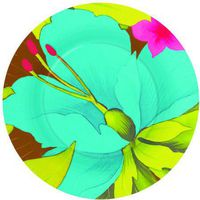 amscan Tiki Blossoms Cool Dessert Plates (8ct)