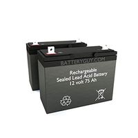 BatteryGuy Battery BG-12750NB - 12V 75AH SLA Replacement (Rechargeable SLA) Battery ~ BG-12750NB (Qty of 2)