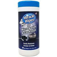 MiracleWipes for Microwaves and Cooktops - Removes Food and Grime Buildup - (30 Count)