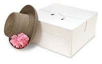 Count of 25 New Retail Two-Piece Bulky White Gift Box 14" x 14" x 7"