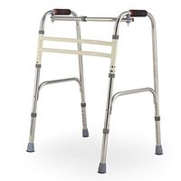 Rolling Walker, Disabled Walker with Sponge Armrest Height Adjustable Elderly Walking Frame, Suitable for Patients with Poor Lower Limb Muscle Strength,A