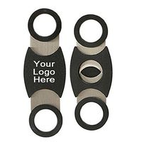 PrintGlobe 54 Gauge Deluxe Cigar Cutters in Plastic Case - 100 Quantity - Promotional Product Bulk/Customized W/Your Logo