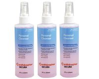 Secura Personal Cleanser - 8 Ounce Spray - Pack of 3