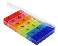 Star Tech Medical Aids Reminder Medication Pill Organizing Box (Colorful)