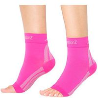 CompressionZ Plantar Fasciitis Socks - Compression Foot Sleeves - Ankle Brace Arch Support - Pain Relief for Heel Spurs, Edema, Achilles Tendonitis