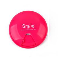 Dolly RB255 Portable Rotating 7 Day Weekly Pill Cases for Travel,Round Plastic Storage Box,Day Display