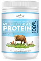 Multi Collagen Hydrolyzed Protein Powder (8oz) - Types I, II, III, V & X - Grass Fed Bovine (Peptan, Wild Caught Marine, Free Roaming Chicken & Eggshell Collagen Peptides, Non-GMO, GF.