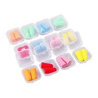 STOBOK Ear Plugs Anti-Noise Low Pressure Foam No Cords Non-Toxic Perfect 12 Boxes for Study Sleeping Working Travel Snoring (Assorted Color)