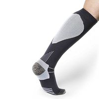 Thermoskin FXT Compression Calf Socks Pair, Black, Large, 4.1 Ounce
