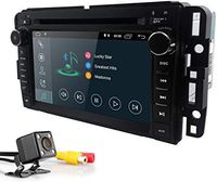 7 Inch Double Din in Dash Car DVD Player IPS Touchscreen Android 8.1 Car Navigation Stereo FM/AM Radio Receiver Bluetooth F or GMC Chevrolet Buick Silverado Sierra Yukon + Backup Rear View Camera
