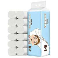 Tongxu 12 Rolls Soft Paper Towels Toilet Paper, Upgraded 5 Layers Bulk Rolls Bathroom Tissue Skin-Friendly Toilet Papers Family Towels