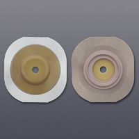 FlexWear Colostomy Barrier Trim to Fit, Standard Wear Tape 1-3/4 Inch Flange Green Code Hydrocolloid Up to 1 Inch Stoma, 14402 - Box of 5
