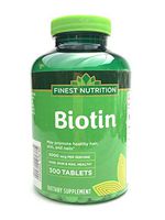 Finest Nutrition Biotin 5,000mcg, 300 Capsules for Hair, Skin, and Nail Health