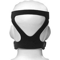 BreTT1QIN9 Face Mask 4 Points Universal Headgear Headband Strap Replacement for CPAP Nasal use for Face - Black