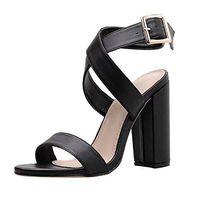 Inverlee Summer Fashion Shoes for Women Hollow Zipper Ladies Shoes Fish Mouth Sandals Black