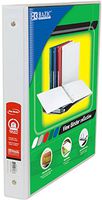 BAZIC 1"" White 3-Ring View Binder w/ 2-Pockets Case Pack 12 Computers, Electronics, Office Supplies, Computing