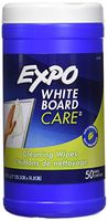EXPO Dry Erase Board Cleaning Wet Wipes, 6 x 9 Inches, 50 per Container (81850)